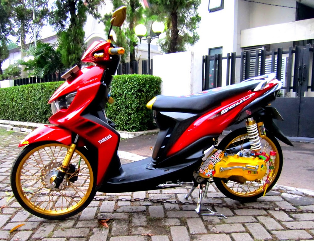 50 Gambar Modifikasi Mio Soul Keren & Elegan  Modif Drag