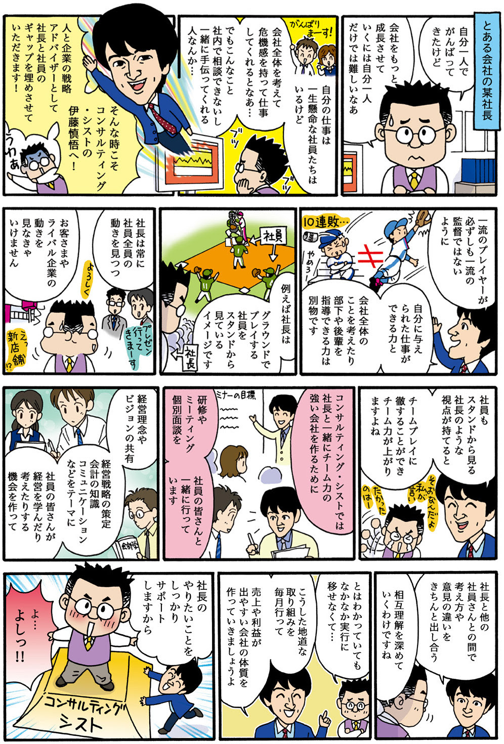 漫画で解説 経営者様向け 売上や利益の出やすい会社の体質作りとは