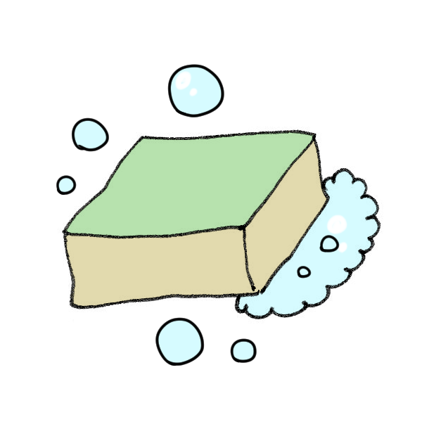 スポンジのイラスト かわいいフリー素材が無料のイラストレイン
