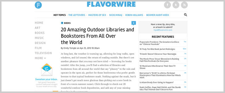 20 Amazing Outdoor Libraries And Bookstores From All Over The World