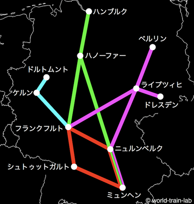 ドイツの新幹線 Ice の路線 チケット 運賃 乗車方法