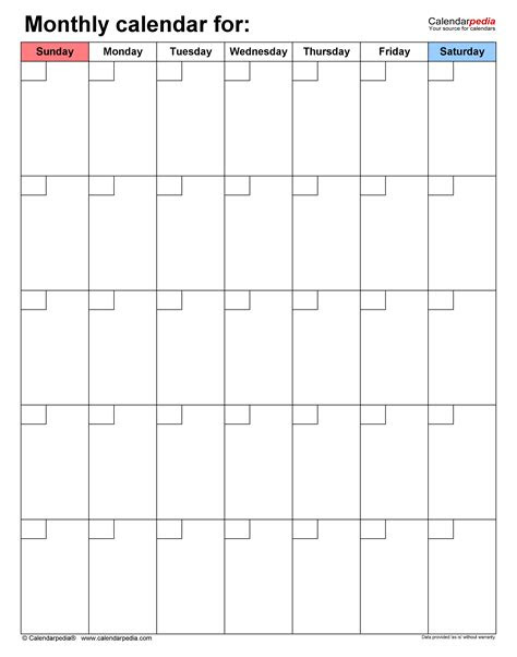  free monthly calendars in pdf format 22 templates