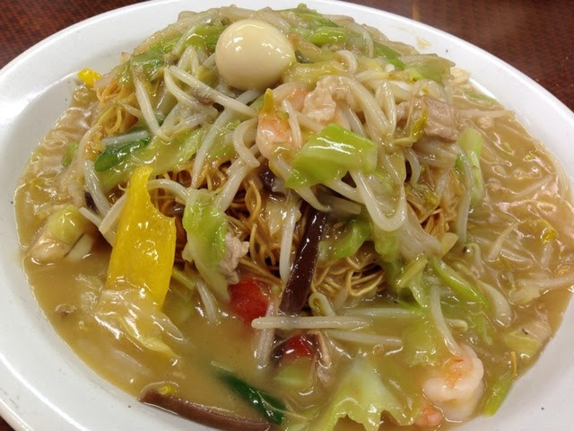 ボリュームたっぷり皿うどん 餃子の王将 大阪九条店 オレはひとりで美喰倶楽部
