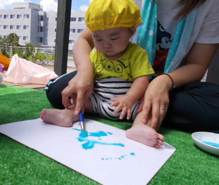 色水 お絵描き遊び おうよう園 青森県 弘前市