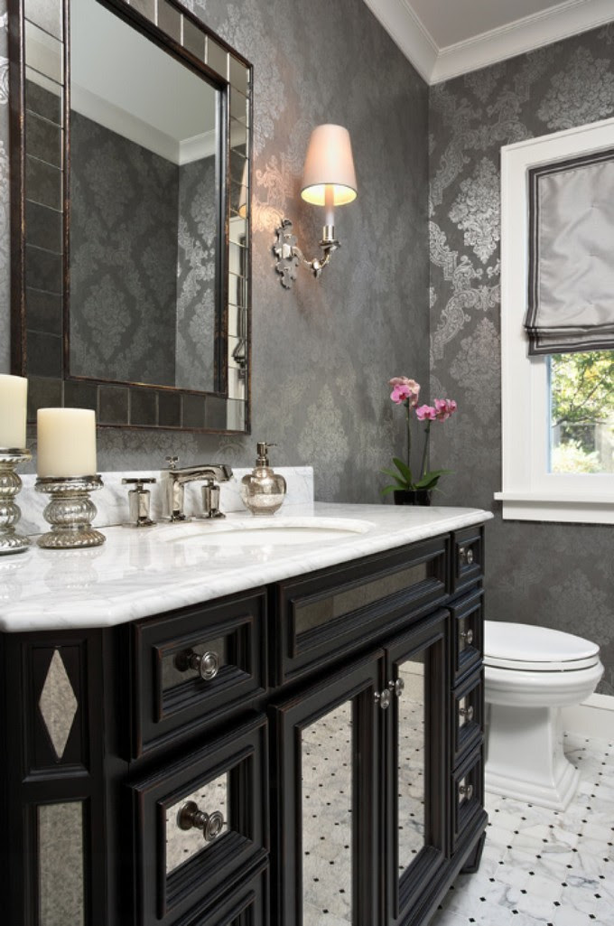 Gorgeous Wallpaper Ideas for your Modern Bathroom
