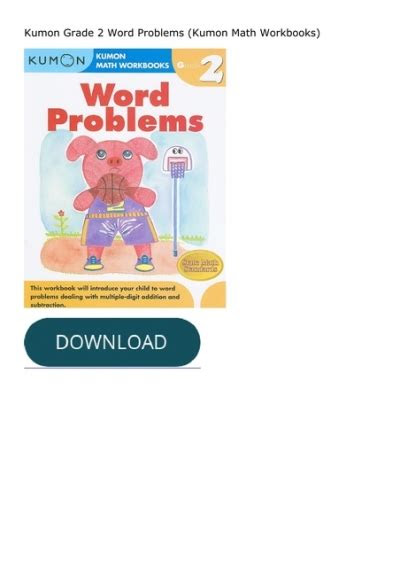  ebook download kumon grade 2 word problems kumon math workbooks