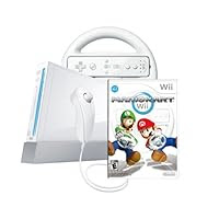 Wii Console with Mario Kart Wii Bundle - White