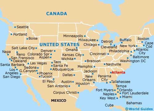 Atlanta Georgia Map United States