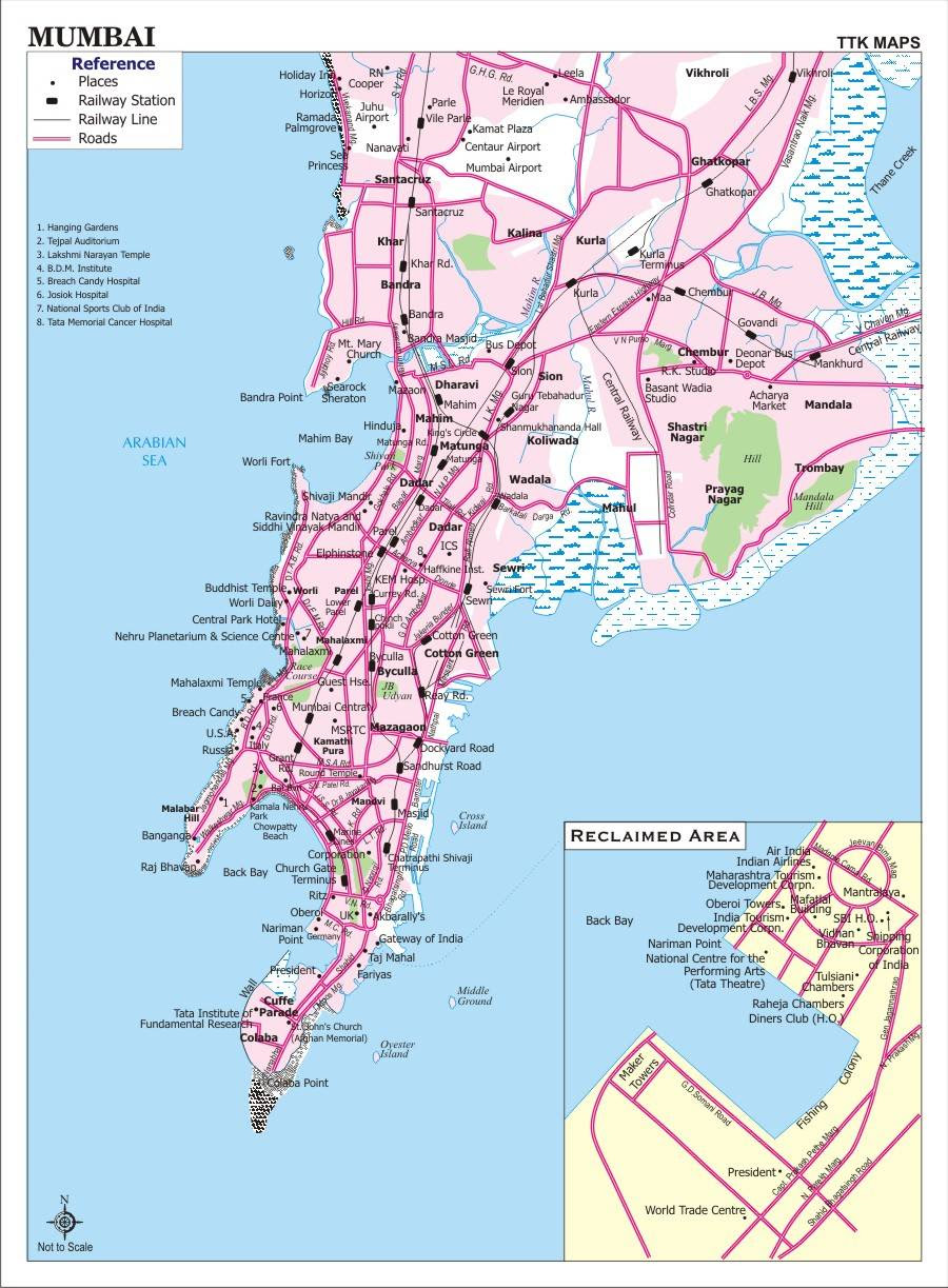 Large Bombay Maps for Free Download and Print  High 