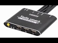 2 Port kvm switch hdmi Switcher With Cable for Dual Monitor Keyboard
Mouse HDMI switch Support desktop controller switching