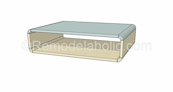 mid century modern coffee table by @remodelaholic-13