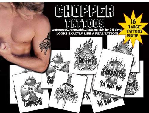 Buy Temporary Tattoos, Choppers, 9-Count Packages (Pack of 2)