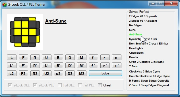 Another Last Layer Trainer for 2-Look OLL / PLL ...