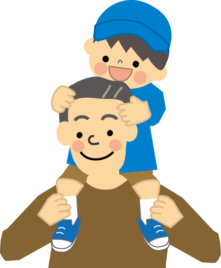 父と子どものイラスト 無料イラスト フリー素材2