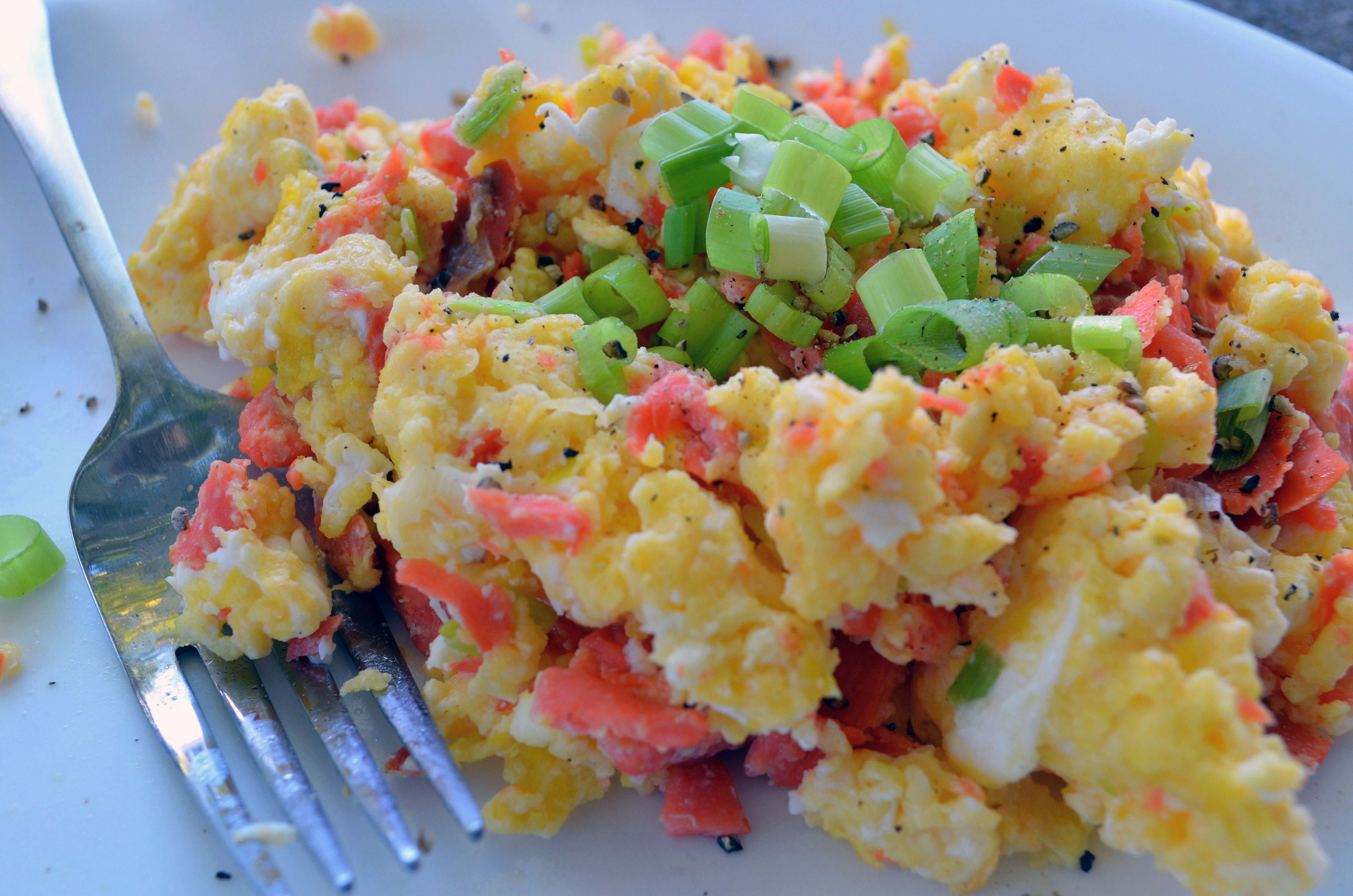 Smoked Salmon Scrambled Eggs Recipe - Paleo Plan
