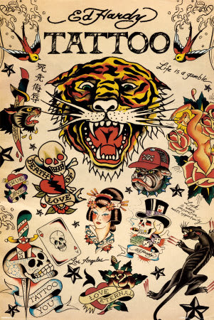 Ed Hardy - Tattoo 24" x 36, $15.95