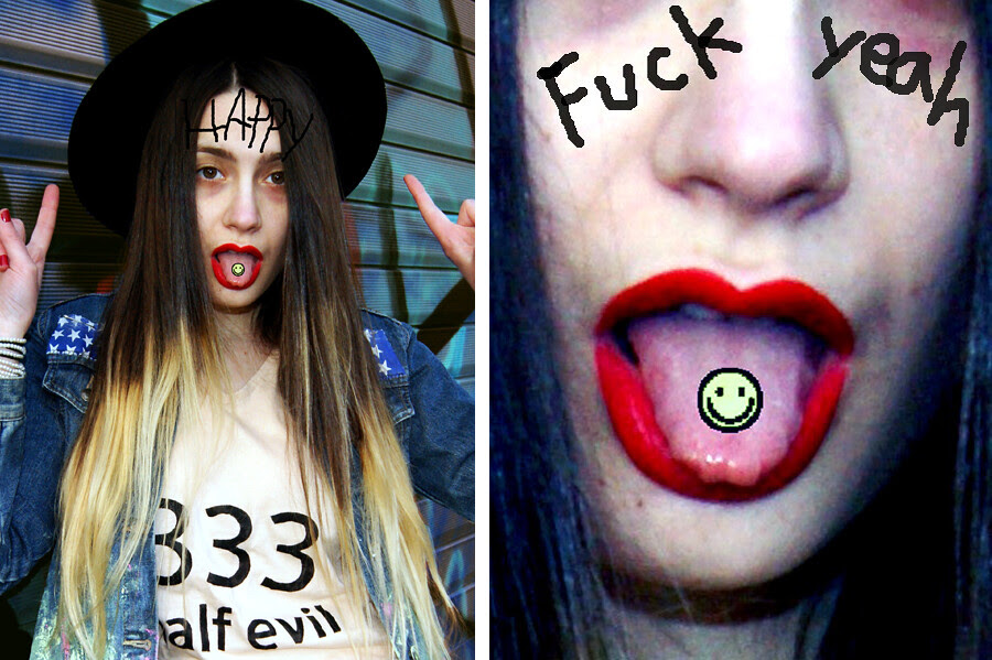 half blond & half evil