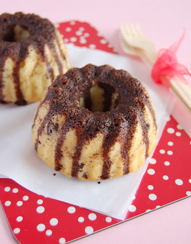 Chocolate chip pound cakes / Bolinhos de baunilha com gotas de chocolate