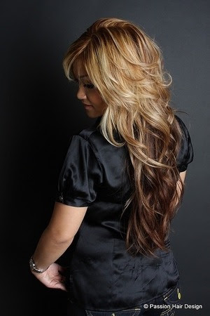 Long hair with short layers.  Beautylish