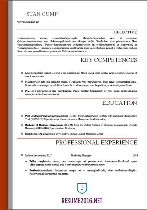 word resume templates