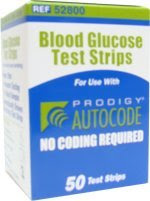 Prodigy AutoCode Blood Glucose Test Strips (Box of 50)