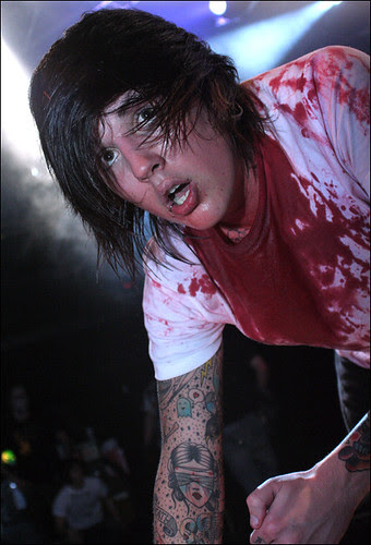 oli sykes tattoo. Oli Sykes at the Mean Fiddler