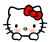 Blushing Hello Kitty