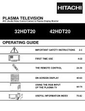 Read Online hitachi 32hdt20 manual Free eBook Reader App PDF