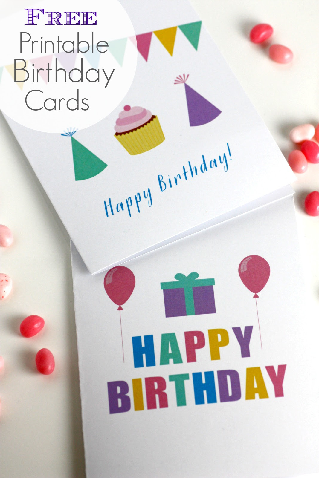 Free Printable Blank Birthday Cards | Catch My Party