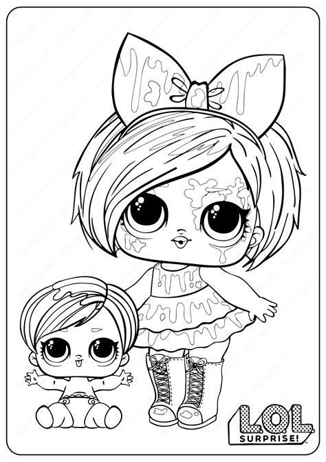  45 lol surprise omg dolls coloring pages printable free wallpaper