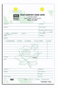  order forms florist color