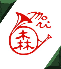 ホルンのイラストのはんことオリジナルのかわいいデザインの印鑑の作成と通販 森 楽譜ハンコ