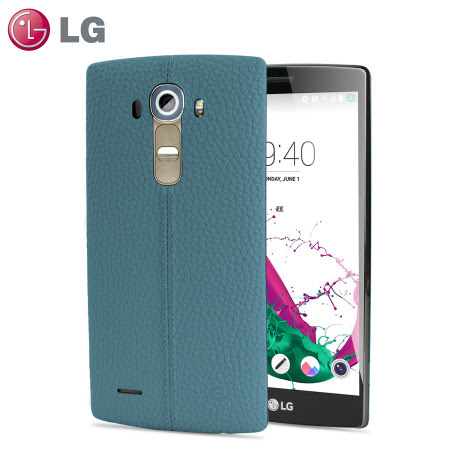 LG G4 Blue Leather Replacement Back Cover