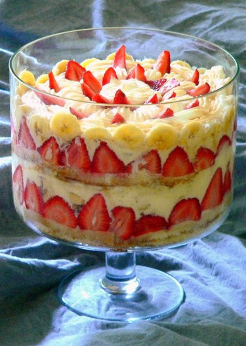 Strawberry Banana Trifle Recipe