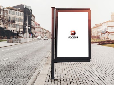 Street Billboard Psd Mockup Free