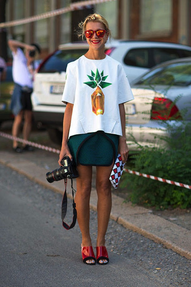 Pineapple Print top
