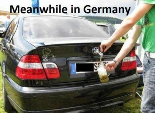 Car with a beer tap!