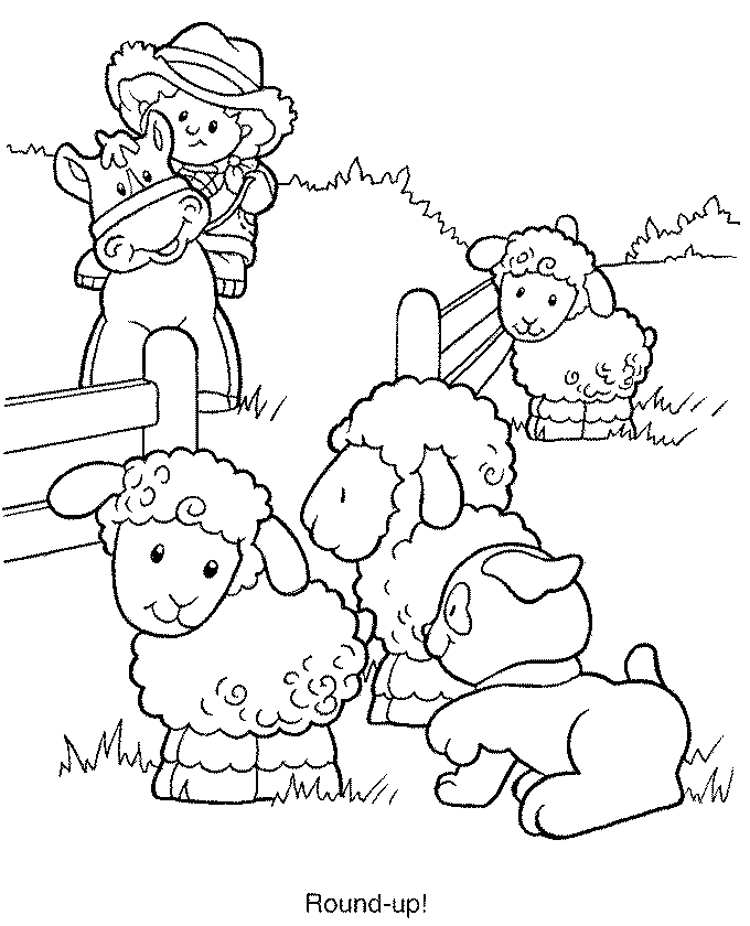 Download Little People - Desenhos para Colorir - Brinquedos de Papel