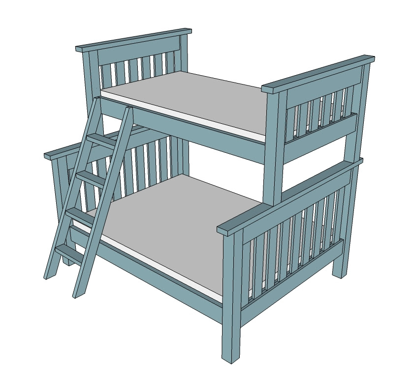 Twin Over Full Bunk Bed Plans