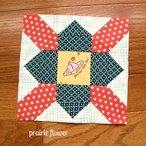 prairie flower block