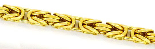 Original-Foto 2, KÖNIGSKETTE GOLDKETTE MASSIV GELBGOLD KARABINER