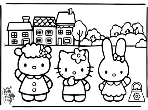 The character is a white cat with a red bow on her head and no mouth. hello kitty coloring pages app hello kitty coloring pages team