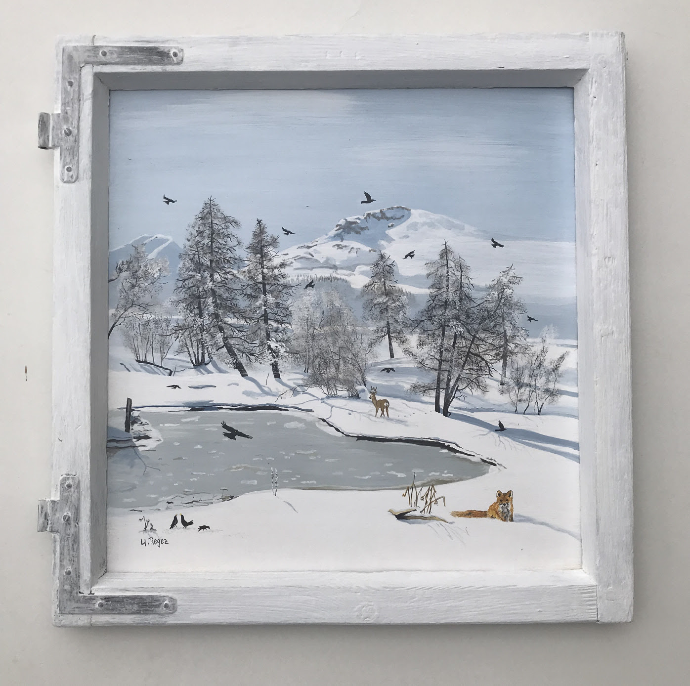 KunsthandwertScherenschnittetNaive  MalereitAcryltClownstGartenfigurentMetalltrostigestDekotGartendeko