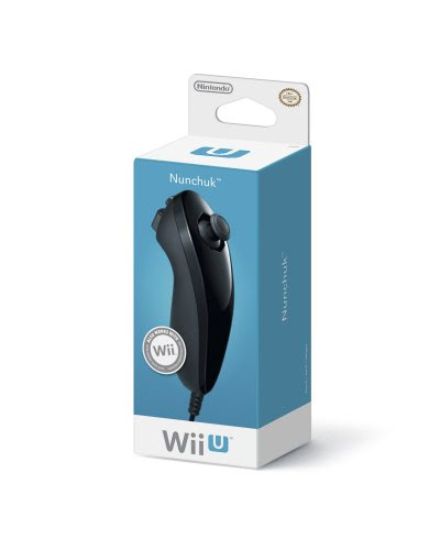 Nintendo Wii Nunchuk - Volante/mando (Palanca de mando, Wii, Digital, Alámbrico, USB 2.0, Negro)