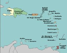 Caribbean Country Maps on Pinterest | 18 Pins