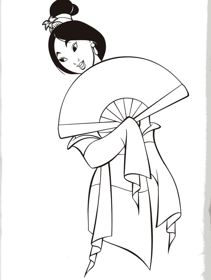 Download mulan coloring sheets - Free Printables