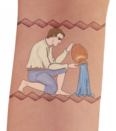 Aquarius Tattoo Design