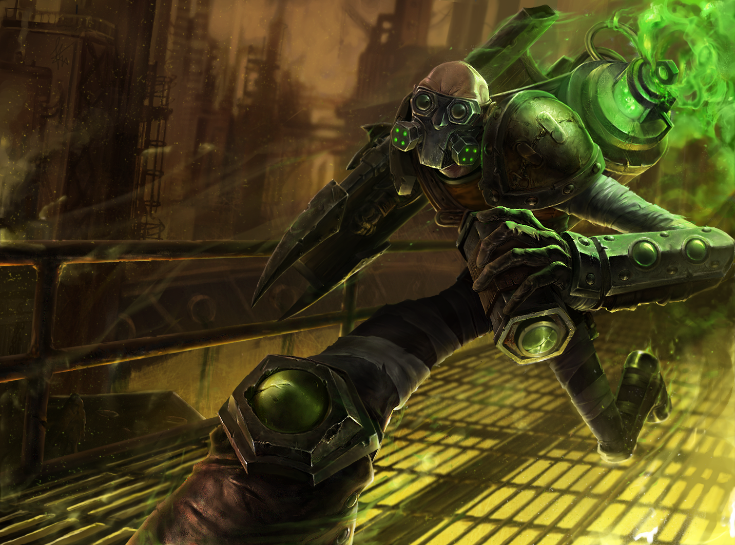 My Singed art,embrace the toxicity : leagueoflegends