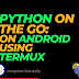 Run Python Program on android with termux 