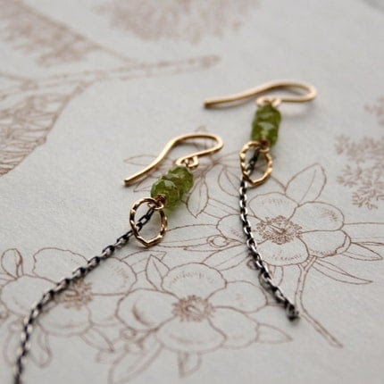 Peridot Kite Earrings